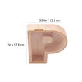 thumbnail image 2 of EeaseCA 1pc P Shape Piggy Bank Coins Container Coin Box Bamboo Coin Box for Home (Khaki), 2 of 7