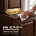 thumbnail image 2 of Air Jungles Wood Cleaner Wipes 70 Count, XL 8in x 10in, Clean Polish Protect Wipe for Wood Furniture, Tables, Cabinets, Remove Dust and Stains, with Vitamin E Gentle for Skin, Lemon Scent, 2 of 6