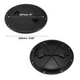 thumbnail image 6 of Unique Bargains 1 Pcs 8 Inch Boat Inspection Deck Plate Hatch Marine W/ Detachable Cover Water Tight Black, 6 of 6
