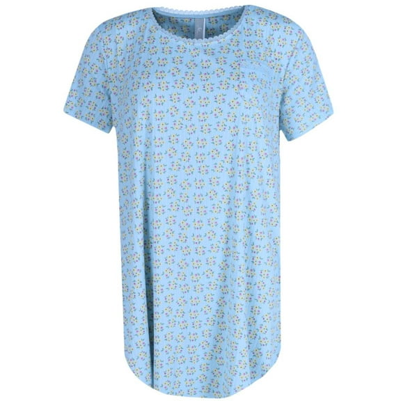 PJ Couture Short Sleeve Ribbed Sleep Shirt (Women)