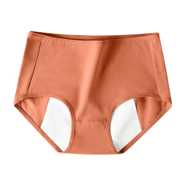 HUPOM Seamless Panties For Women Panties For Women Briefs Activewear None Seamless  Waistband Orange L 