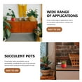 thumbnail image 3 of Pretyzoom Red Resin Succulent Plant Pot Sturdy Decorative Flower Pot for Home and Office, 3 of 5