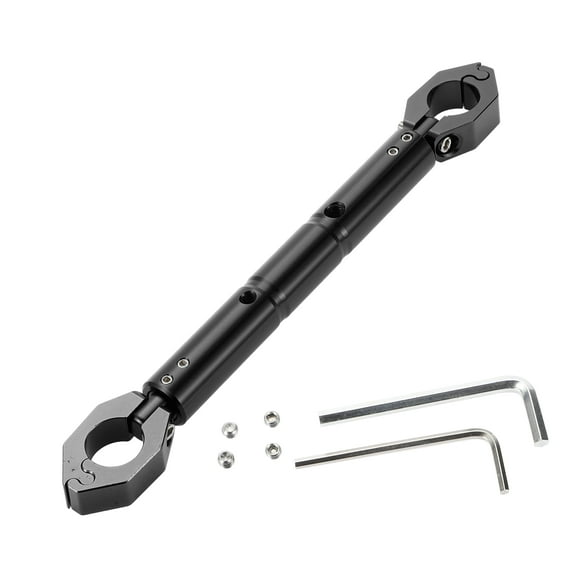 Unique Bargains Unique Bargain 1 Set Universal Motorcycle Balance Bar - Motorcycle Handlebar Extension Adjustable - Aluminum Alloy Black