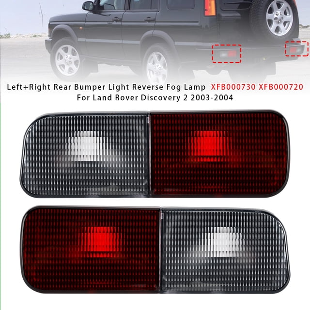 Left+Right Rear Bumper Light Reverse Fog Lamp For Land Rover Discovery 2 03-2004