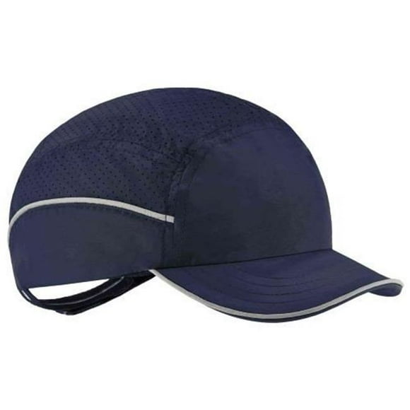 Skullerz 23336 Lightweight Bump Cap Hat, Navy - Short Brim