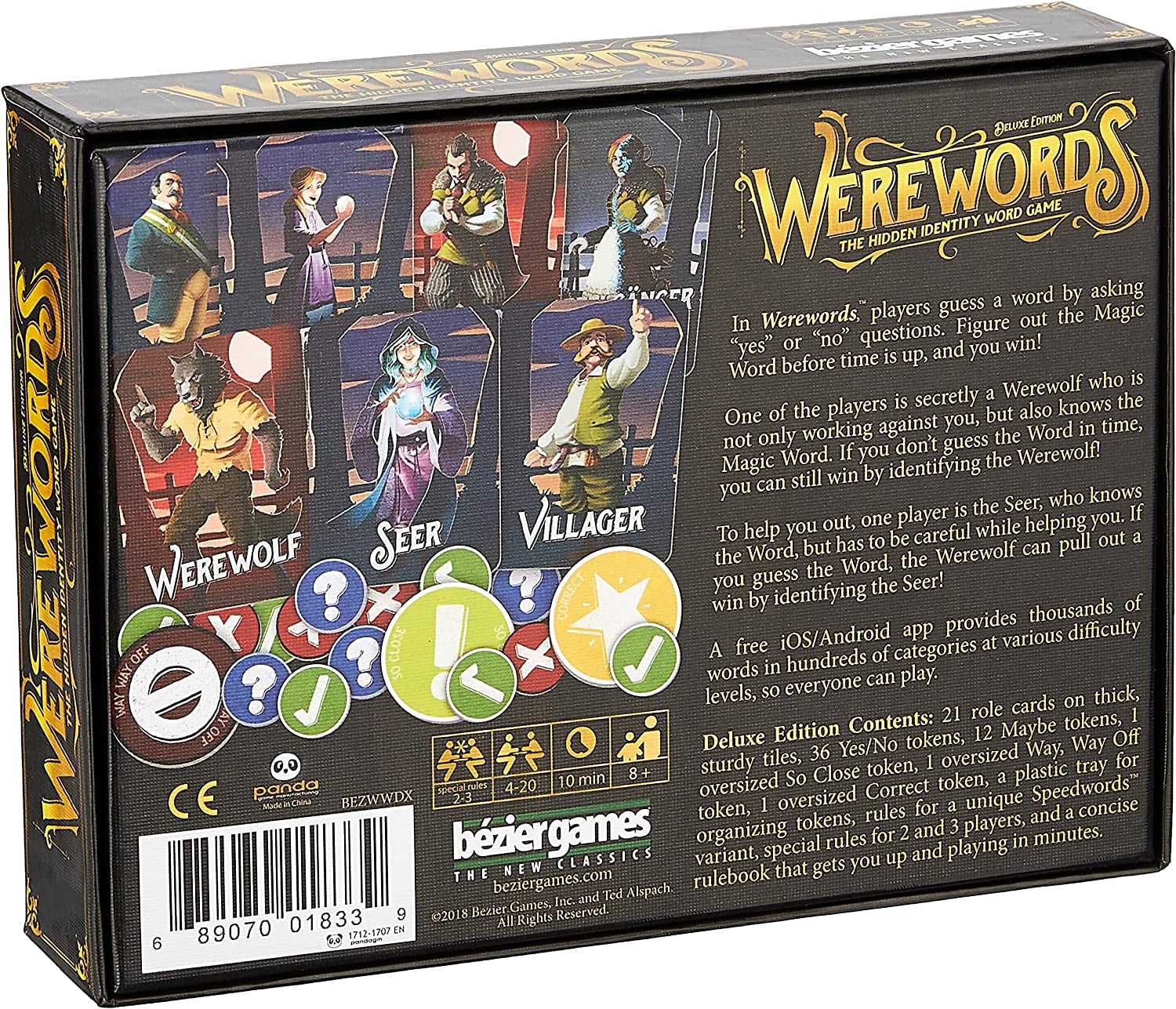 Bezier Games Werewords Deluxe Edition, Board Game for 4 to 20 Players, Ages 8 and Up