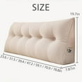 thumbnail image 7 of Triangular Headboard Pillow - Twin XL/Queen Size Ergonomic Back Rest with Removable Cover, Reading Support for Dorm Bed, Couch, Floor Sitting, 7 of 7