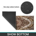 thumbnail image 7 of Boho Dark Brown Pattern Rugs and Mats Non Skid Washable Absorbent Microfiber Soft Kitchen Mat for Floor Set Of 2 Decor Stain Resistant 17"x47"+17"x30", 7 of 7