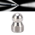 thumbnail image 1 of Stainless Steel Jetter Nozzle, Powerful Jet Cleaning Tool for Sewer, Sink, Toilet, 5000PSI Connection with Quick Connect, Suitable for Hot and Cold Water,, 1 of 7