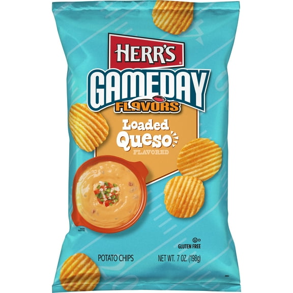 Herr's 7 oz Loaded Queso Ripple Chips