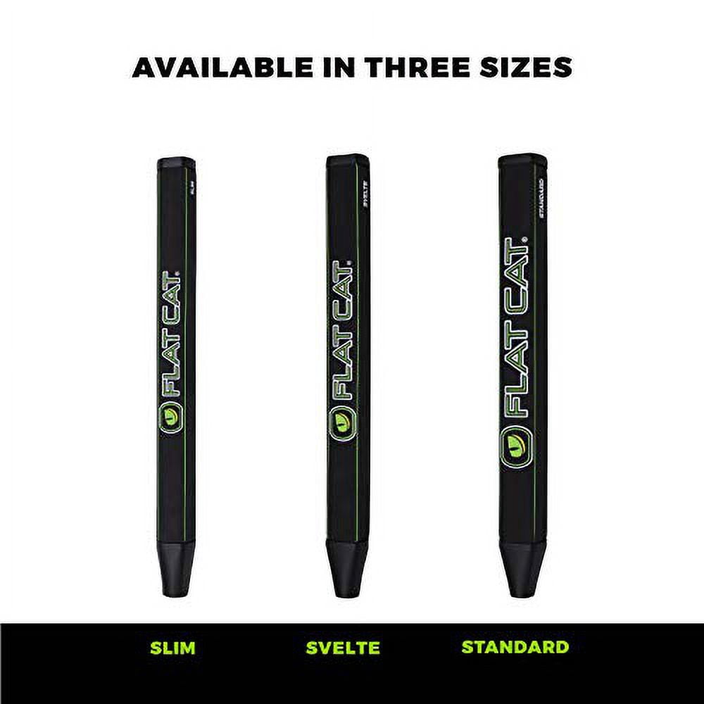 Flat Cat Tak Golf Putter Grip – Standard Size, Flat 1 Design with TRU Alignment, Tacky Rubber Feel