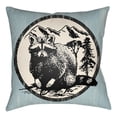 thumbnail image 4 of Artistic Weavers Lodge Cabin Raccoon Ridge Pillow Poly Filled 18' x 18', 4 of 7