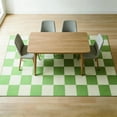 thumbnail image 2 of Kzaei Checkered Sage Green 8'x10' Area Rug for Living Room, Modern Soft Low-Pile Girls Rug Entryway Non-Slip TPE Backing, 2 of 5