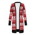 thumbnail image 2 of FOCUSNORM Femmes Juniors Cardigan de Noël à Manches Longues Vêtements de Fête Dessin Animé, 2 of 6