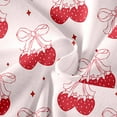 thumbnail image 3 of Hienoo Toddler Girls Pajamas Homewear Set Cherry Bow Long Sleeved T-Shirt Pants Loungewear, 3 of 5