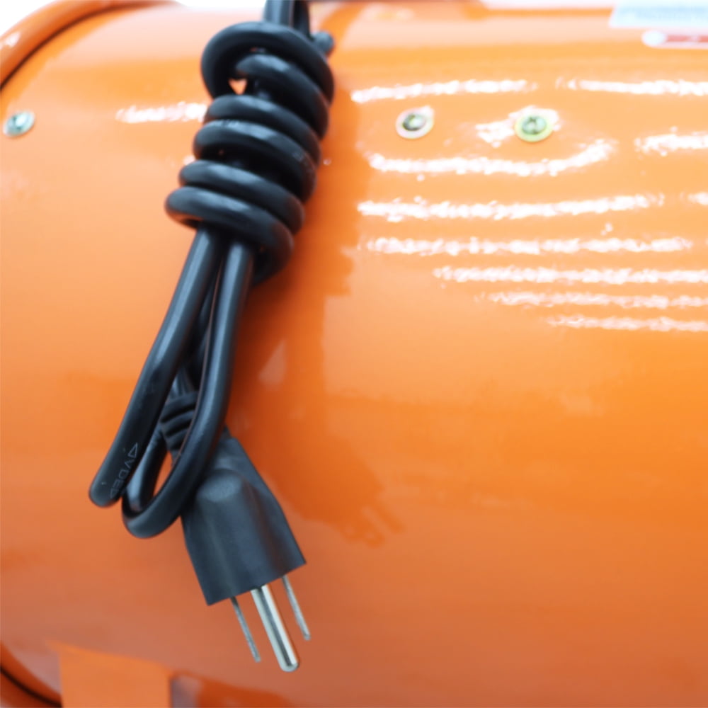 14INCH Axial Flow Fan Cylinder Pipe Spray Booth Paint Fumes Blower Portable 5M Air Duct 110V