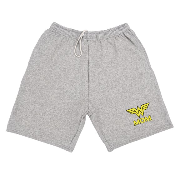 Wonder Woman Wonder Mom Logo Mens Sweat Shorts