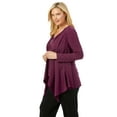 thumbnail image 4 of Woman Within Women's Plus Size Layered Look Long Top With Sequined Inset Shirt, 4 of 5