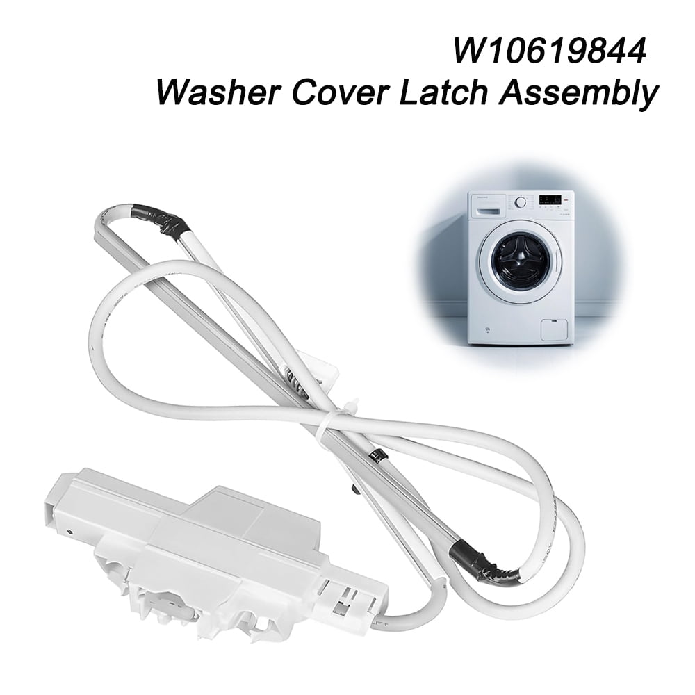 W10619844 Washer Lid Lock, DC12V Washer Lid Lock Latch Switch fit for Whirlpool Washer, Replace W10059230, 8563937, PS11756782, WPW10619844