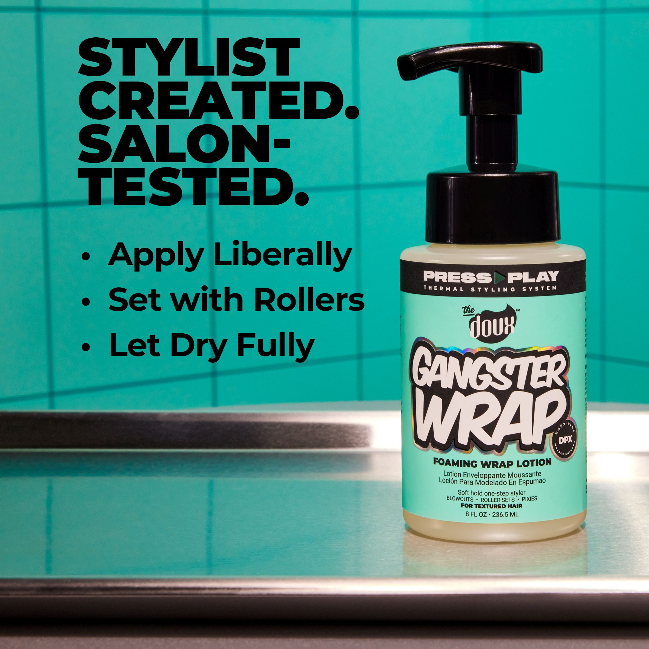 The Doux Moisturizing Wrap Foam Lotion 8 oz All Hair Types Frizz