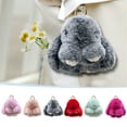 thumbnail image 1 of Meitianfacai Handmades Soft Bunny PomPom Charmss Bunny Car Key Chain Pendant, 1 of 6