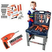 New 16" Pretend Tool Set Workbench For Kids