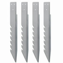 4pcs x Fence Post Anchor Ground Spike-Silver