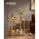 thumbnail image 2 of Carrito de bar VASAGLE Gold ULRC092A62 con 2 estantes con espejo, 2 of 8