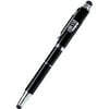 Adesso Cyberpen 303b 3-in-1 Stylus Pen Black - Rubber - Black - Tablet, Smartphone Device Supported - Capacitive Touchscreen Type Supported (cyberpen303b)
