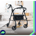 thumbnail image 2 of MEDICAL STORE Andadera Con Rueda De 6 Pulgada Rollator Andador De Acero Equipo De Rehabilitación  Andador Rodante Para Personas Mayores Andador Plegable Para Apoyar A Una Persona Soporta hasta 135 Kg, 2 of 9