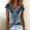 Light Blue, variant on Delayuji Women's Velvet Tshirt Elegant Dressy Shirt Cowl Neck Short Sleeve Shirts Casual Blouses Tshirts Business Casual Outfits