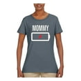 thumbnail image 2 of Wild Bobby, Mommy Battery, Mother's Day, Women Graphic Tee, Charcoal, Small, 2 of 4