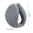 thumbnail image 2 of Otqutp Unisex Fashion Ear Cover Winter Warm Earmuffs Soft and Warm Knitted Plush Earmuffs Cold Earmuffs for Men Women Outdoor Activities(Black,One Size), 2 of 5