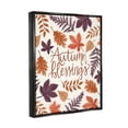 thumbnail image 3 of Autumn Blessings Fern Leaves Nature Holiday Graphic Art Jet Black Framed Art Print Wall Art, 3 of 6