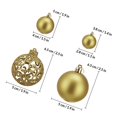 thumbnail image 4 of HONMEET 100 bolas de Navidad, adornos para árbol de Navidad, bolas de decoración navideña, suministros navideños, 4 of 6