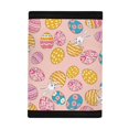 thumbnail image 3 of Psesaysky Easter Trifold Card Wallet Featuring Bunny Eggs Pattern, Waterproof Polyester Kids Pouch for Daily Use Outdoor Sports, 3 of 6