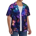 thumbnail image 2 of Sikiie Magic Colorful Forest Leaves Men's Cuban Shirt, Hawaiian Shirts, Business Casual Button Down Shirts, Short Sleeve Shirt-XX-Large, 2 of 5