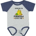 thumbnail image 3 of Inktastic Someone in Pensacola Loves Me Beach Vacation Boys or Girls Baby Bodysuit, 3 of 5