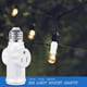 thumbnail image 4 of Speravity Adaptador de enchufe de luz de fácil instalación ABS para adaptador de enchufe de salida de bombilla versátil Herramientas y ferretería tres, 4 of 6