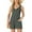 Gray Green, variant on MINTREUS Summer Knit Jumpsuits for Women Sleeveless Pullover Button-down Top Shorts with Pockets Casual Jumpers
