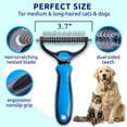 thumbnail image 4 of Yorcoten Dog Grooming Hair Brush Pets Supplies Extra Wide , Double Sided Shedding and Dematting Undercoat Rake Slicker Comb for Long Short Haired Cats Bath Accessories Stuff, 4 of 8
