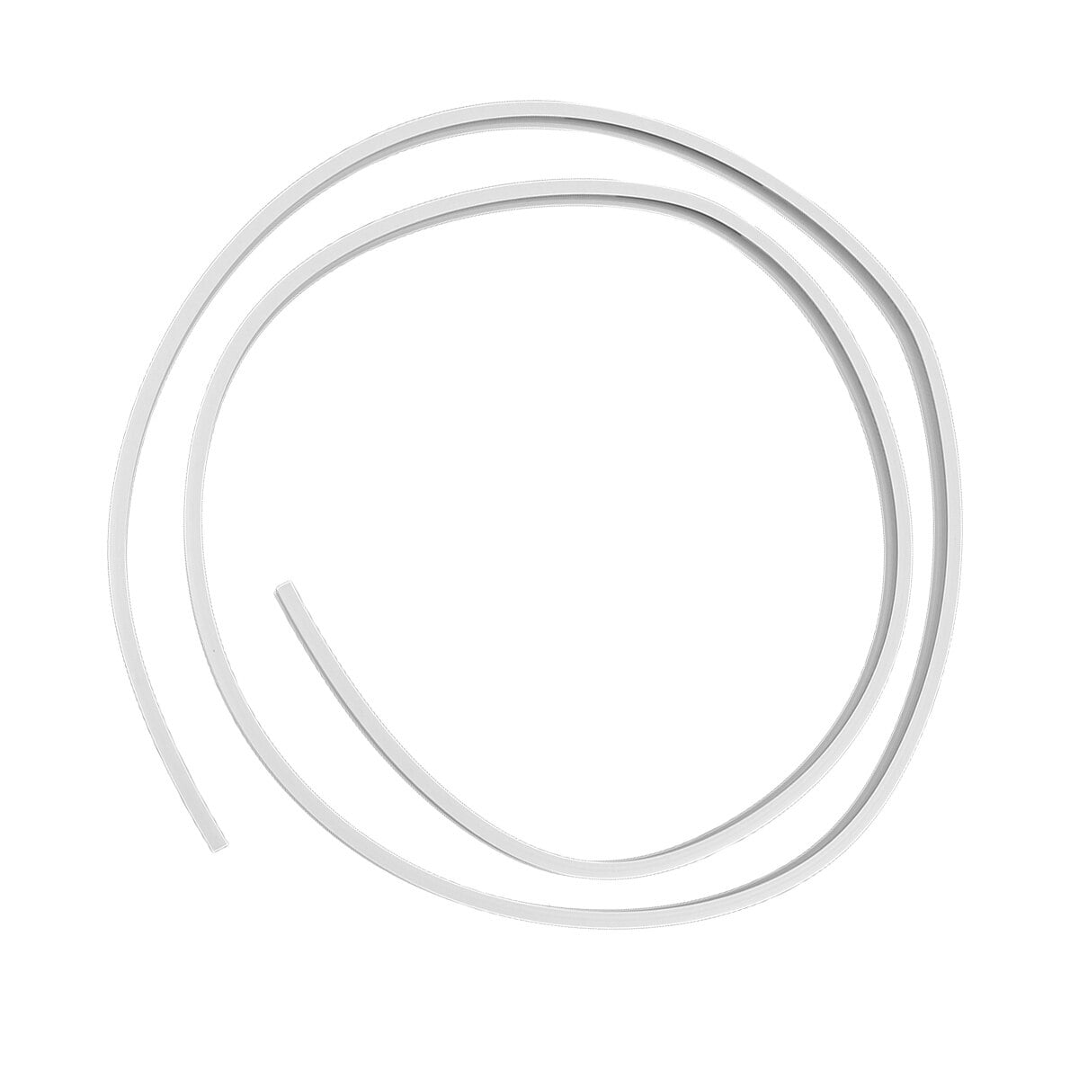 1 Set Plastic Curtain Rail Bendable Curtain Sliding Rail Curtain Rail for Home Store (Monorail