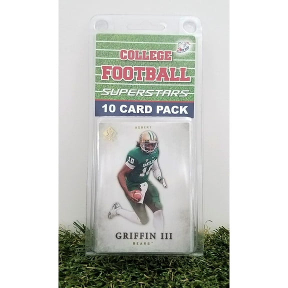 Baylor Football Team- (10) Card Pack College Football Different Baylor Superstars Starter Kit! Comes in Souvenir Case! Great Mix of Modern & Vintage Players for the Super Baylor Fan! By 3bros
