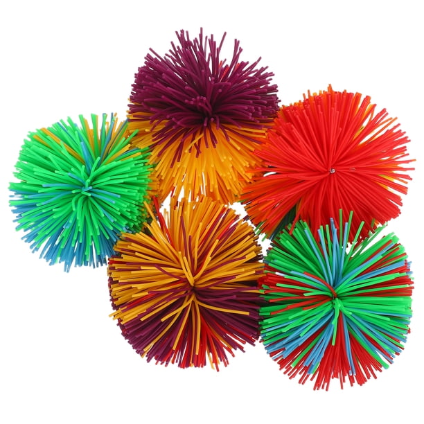 FELTECHELECTR 5 bolas de silicona de colores con forma de cuerda que rebotan y son esponjosas para aliviar el estrés en la oficina (al azar)