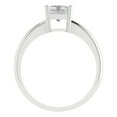 thumbnail image 4 of 1.75 ctw Solitaire Anniversary Ring for Women | Radiant Cut Moissanite | Hyperallergenic Solid 14K White Gold, 4 of 5