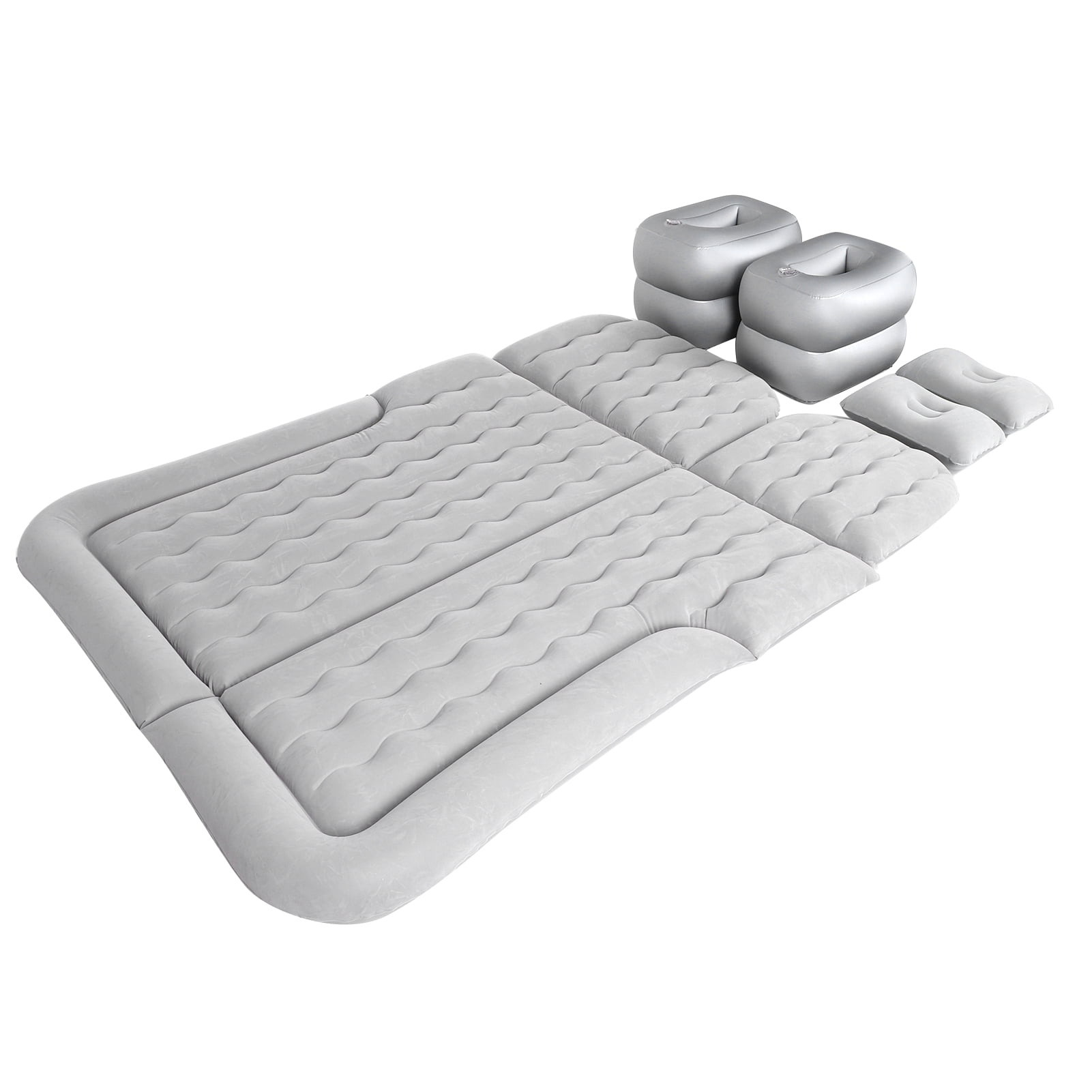 Brrnoo Car Air Mattress Vehicle Inflatable Thickened Travel Bed Sleeping Pad Camping Accessory