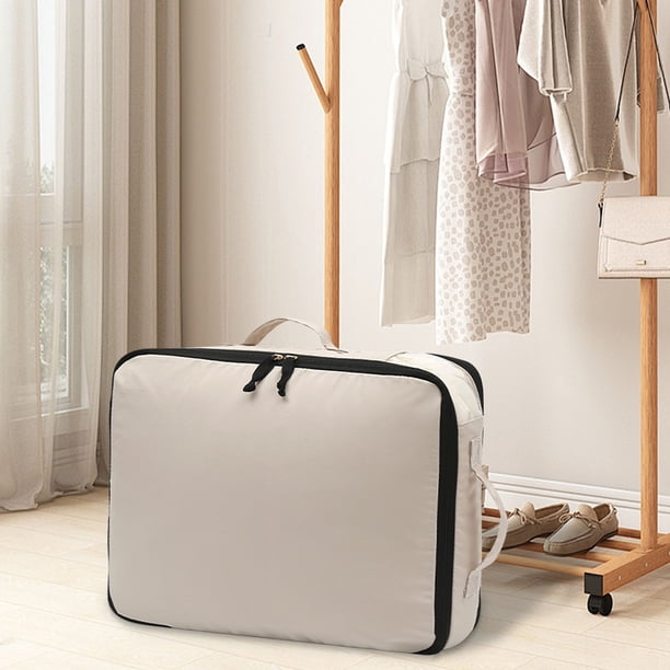 Bolsa para guardar la chaqueta de plumas | Organizador de Viajes de Gran Capacidad | Cremallera de compresión que ahorra espacio | Poliéster portátil 100% | Ventana de visualización a prueba de