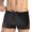 Black, variant on Fancifize Men's Square Leg Athletic Swim Jammers Durable Training Swimsuit for Men Adjustable Waist Swimming Shorts Swim Trunks