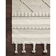 thumbnail image 5 of Loloi II Sawyer SAW-05 Silver Geometric Area Rug 3'-6" x 5'-6", 5 of 6
