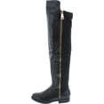 thumbnail image 2 of BAMBOO MONTEREY-05 Women's Stretch Back Side Zipper Low Heel Over The Knee Boots, 2 of 7